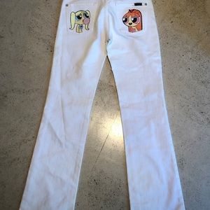 Hand Painted Denim Jeans